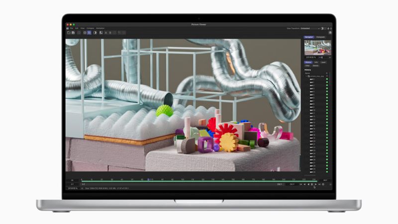 Chỉnh sửa video mượt mà hơn trên Final Cut Pro MacBook Pro 14 inch M3.